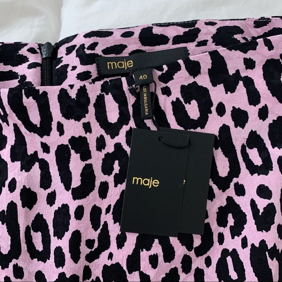 Maje Jipanta Leopard Print Midi Skirt - Picture 8 of 8